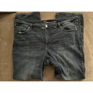 Seven7 Dojo Plus Size 20‎ Blue Boot Cut Stretch High Waist Jeans Women 41x31